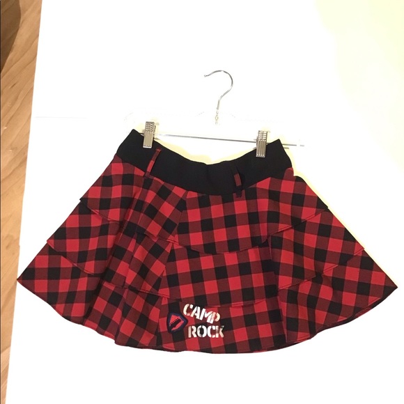 Girls camp rock Buffalo check red n black plaid ruffled mini skirt - Picture 11 of 12